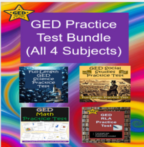 Cover for GED Practice Test Bundle