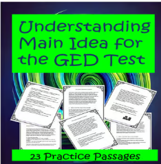 Cover of "Understanding Main Idea for the GED Test."