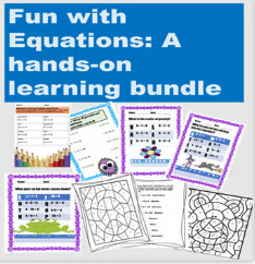 Cover page for "Fun with Equations: A hands-on Learning bundle."