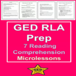 Cover for GED RLA Prep: 7 Reading Comprehension Microlessons