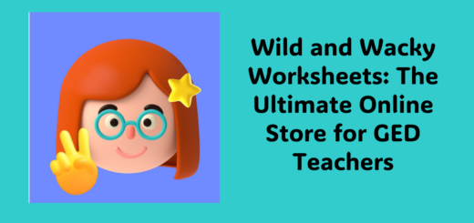 Wild and Wacky Worksheets logo and the title of the article with a teal background