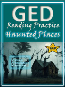 Cover for resource titled, GED Reading Practice: Haunted Places.
A resource recommended for GED success.
