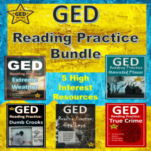 Cover for a bundle of resources from the TPT store
A resource recommended for GED success.