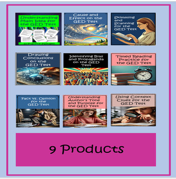 For the article "The GED Essay: Why Practice Makes Perfect" This picture shows a product from the TPT store.