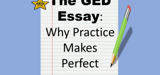 Cover page for "The GED Essay: Why Practice Makes Perfect"