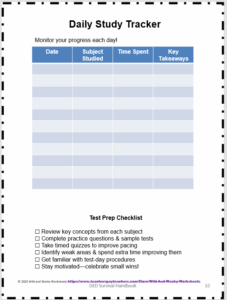 Sample page from The Ultimate GED Success Tool: Exploring the GED Handbook/Survival Guide from Wild and Wacky Worksheets