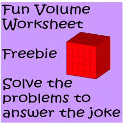 Cover for Fun Volume Worksheet: Solve the problems to answer the joke from Wild and Wacky Worksheets