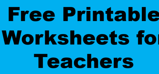 Cover for Free Printable Worksheets for Teachers