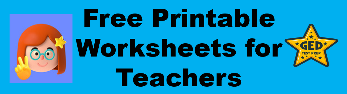 Cover for Free Printable Worksheets for Teachers