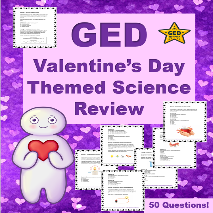 Cover for resource: GED Valentine's Day Themed Science Review