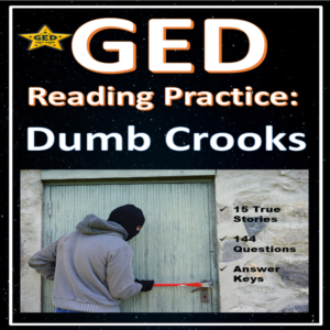 Cover for GED Reading Practice: Dumb Crooks