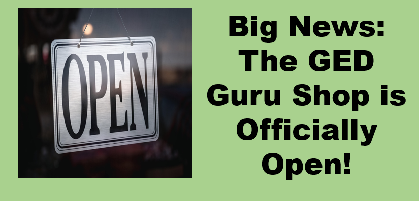 Cover for the article Big News: The GED Guru Shop is Officially Open!
