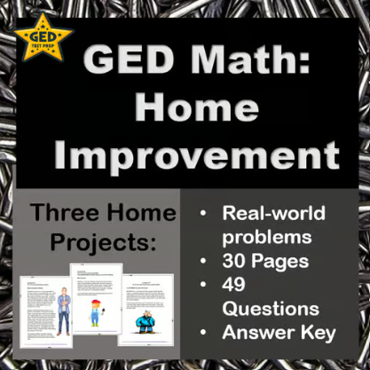 Cover for GED Math: Home Improvement