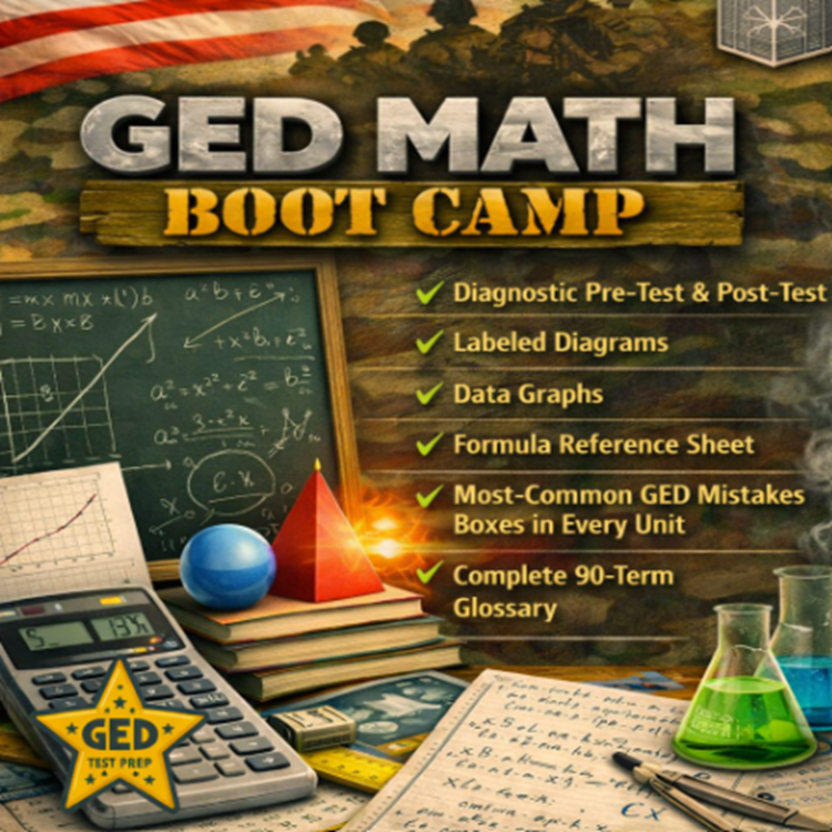 Cover for GED Math Boot Camp