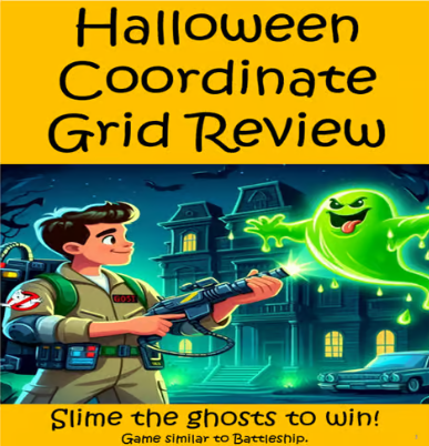Cover for Halloween Coordinate Grid Review