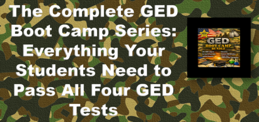 Cover for the article, "The Complete GED Boot Camp Series: Everything Your Students Need to Pass All Four GED Tests