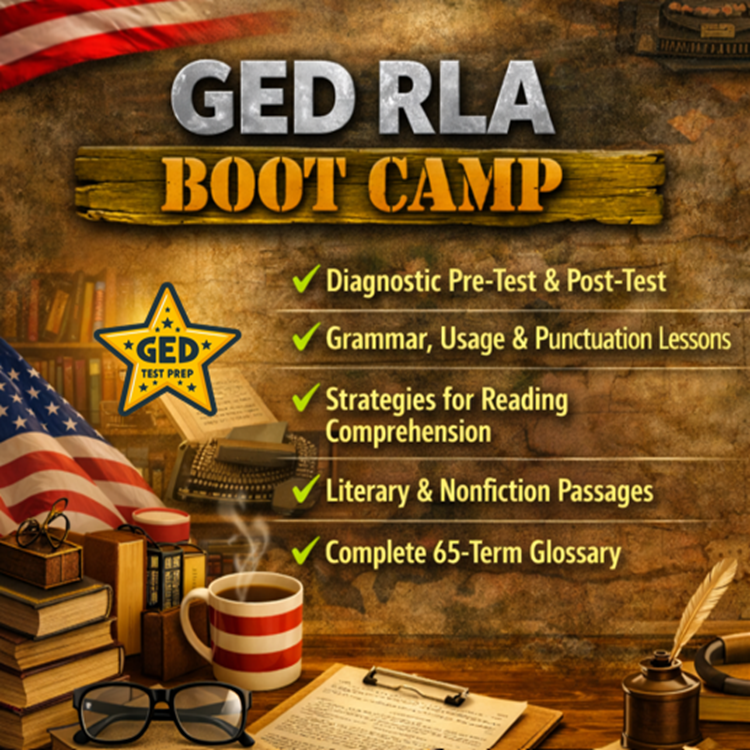 Cover for GED RLA Boot Camp