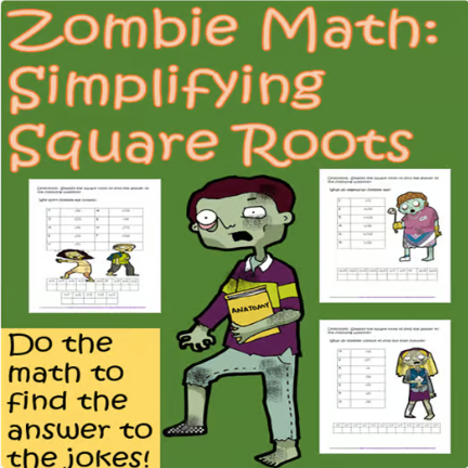 Cover for Zombie Math: Simplifying Square Roots