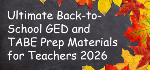 Cover for article, "Ultimate Back-to-School GED and TABE Prep Materials for Teachers 2026"